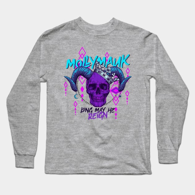 Crowned Skull of Mollymauk Long Sleeve T-Shirt by CrimsonHaze